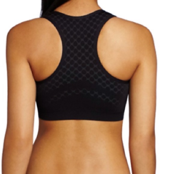 Lily of France Sports Bra Reversible Medium Black - Picture 4 of 12